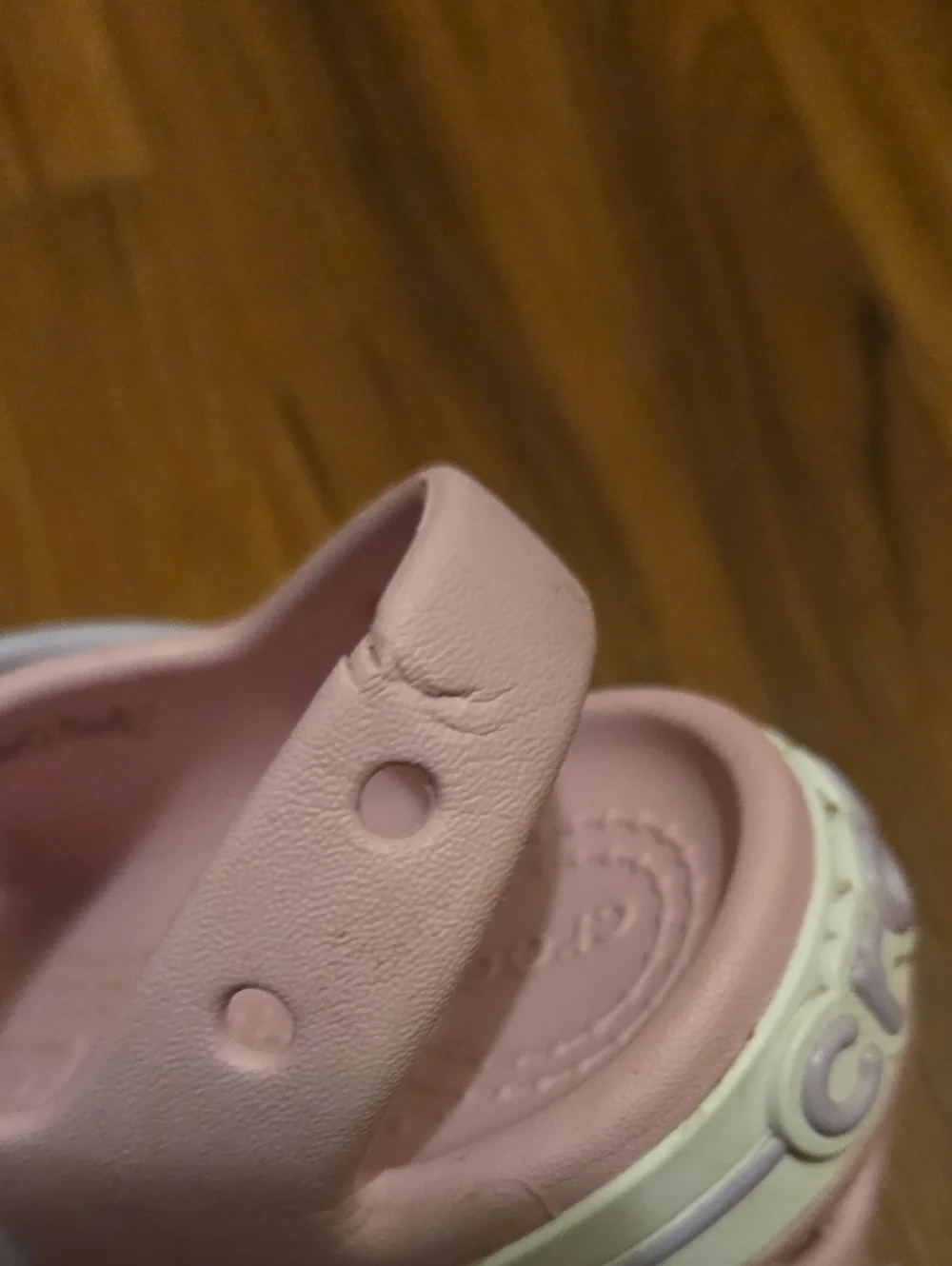 Crocs Kids' Pink Two-Strap Sandals Size 11